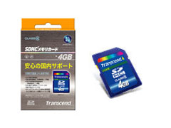 メモリーカード4GB Transcend Transcend SDHC CARD 4GB TS4GSDHC6 - 製品詳細 | パソコン