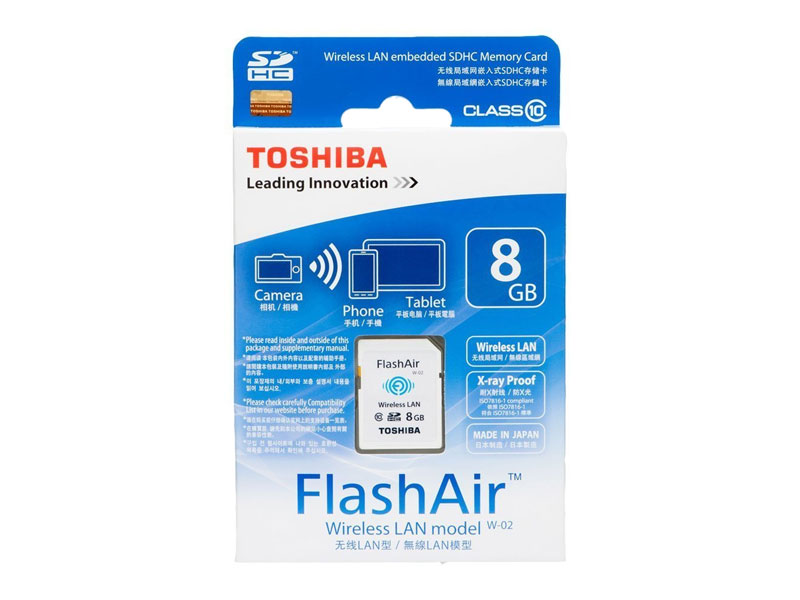 TOSHIBA SD-R008GR7AL01 FlashAir 無線LAN搭載SDHCカード 8GB