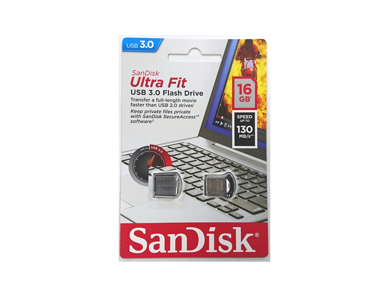 SanDisk SDCZ43-016G-GAM46 USBフラッシュメモリ 16GB Ultra Fit USB3