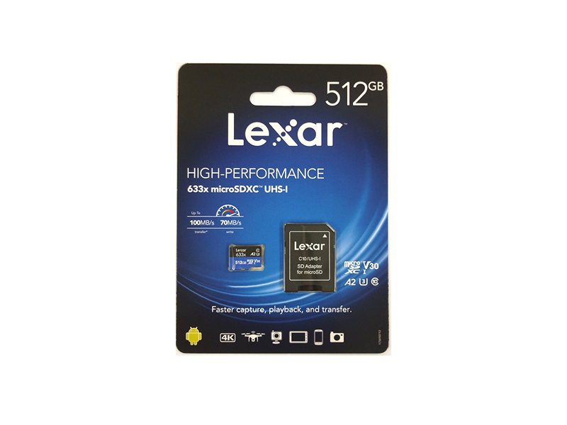 LexarMedia LSDMI512BBAP633A High-Performance 633x MicroSDXCカード