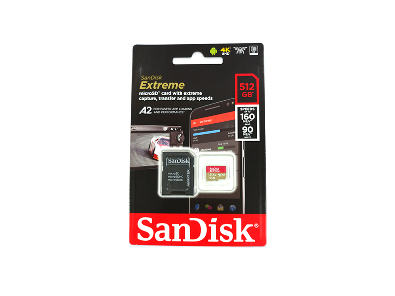 SanDisk SDSQXA1-512G-GN6MA Extreme MicroSDXCカード 512GB