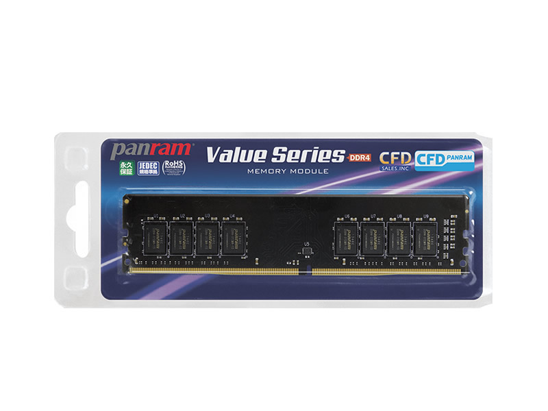 CFD D4U2400PS-8G 288Pin DDR4-2400 8GB 1.2Volt CL15 - 製品詳細
