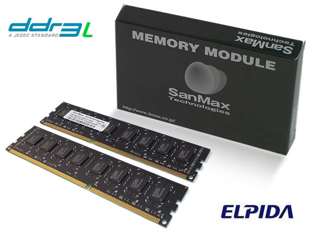 SanMax SMD-16G28NP-16KL-D-BK BLACK PCB EDITION 240pin DDR3L-1600