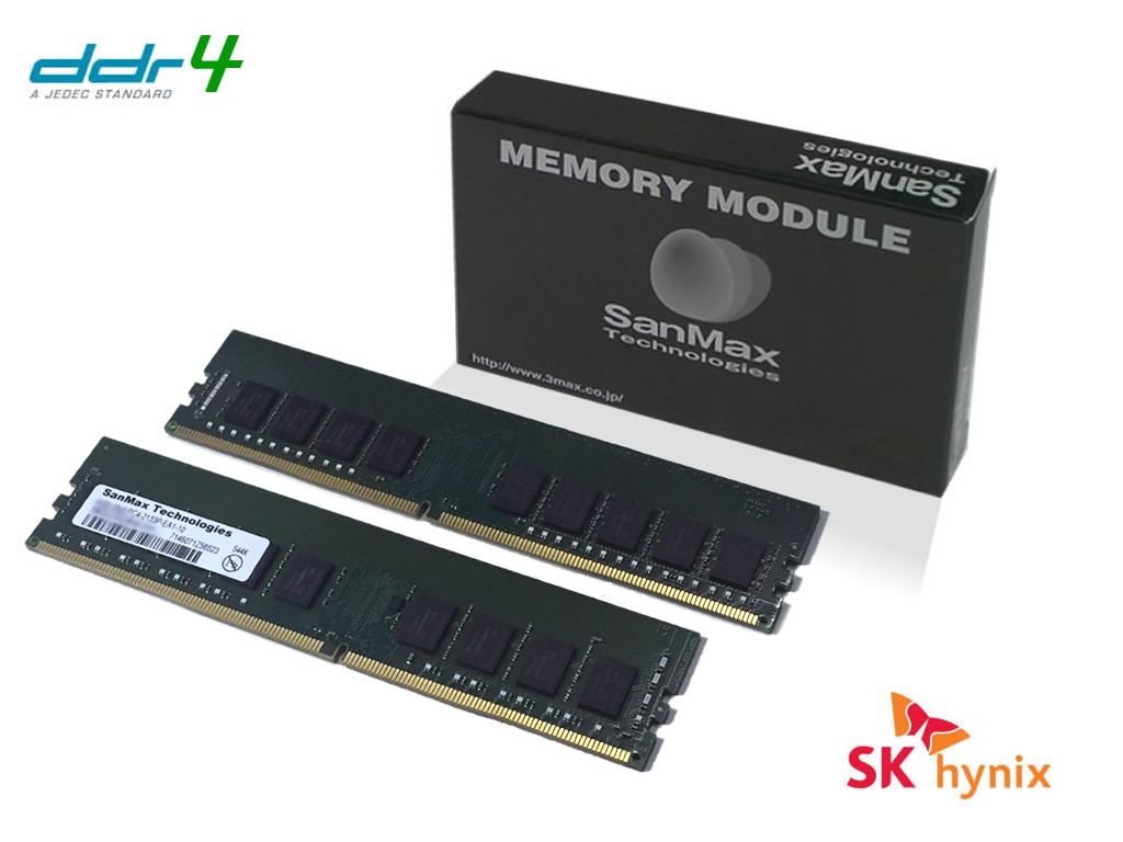 SanMax SMD4-E8G28H-21P-D DDR4-2133 U-DIMM ECC 4GBx2SET SanMax DDR4