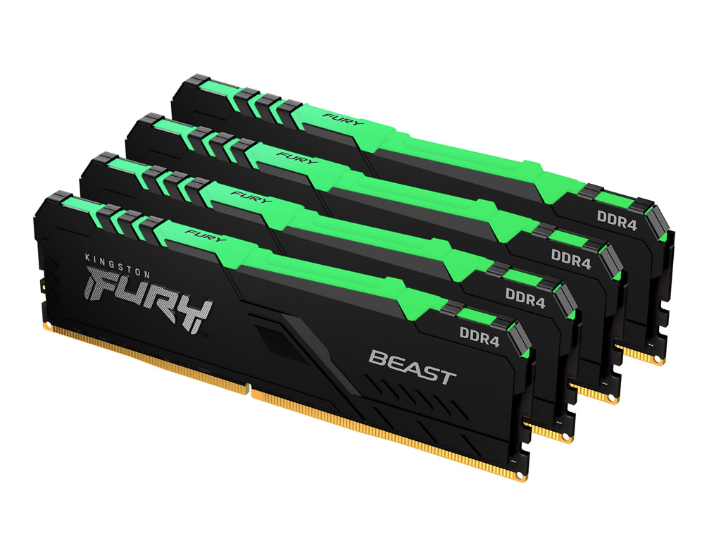 Kingston (キングストン) KF436C18BBAK2/32 Kingston KF436C18BBAK4/128 Beast DDR4 RGB デスクトップ用 288pin