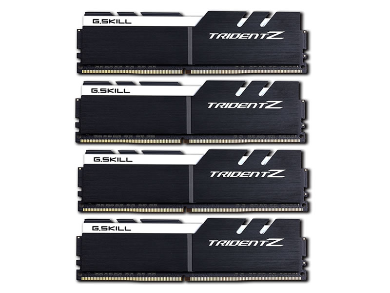 G.Skill F4-3300C16Q-64GTZKW Black + White HS Trident Z 288pin DDR4