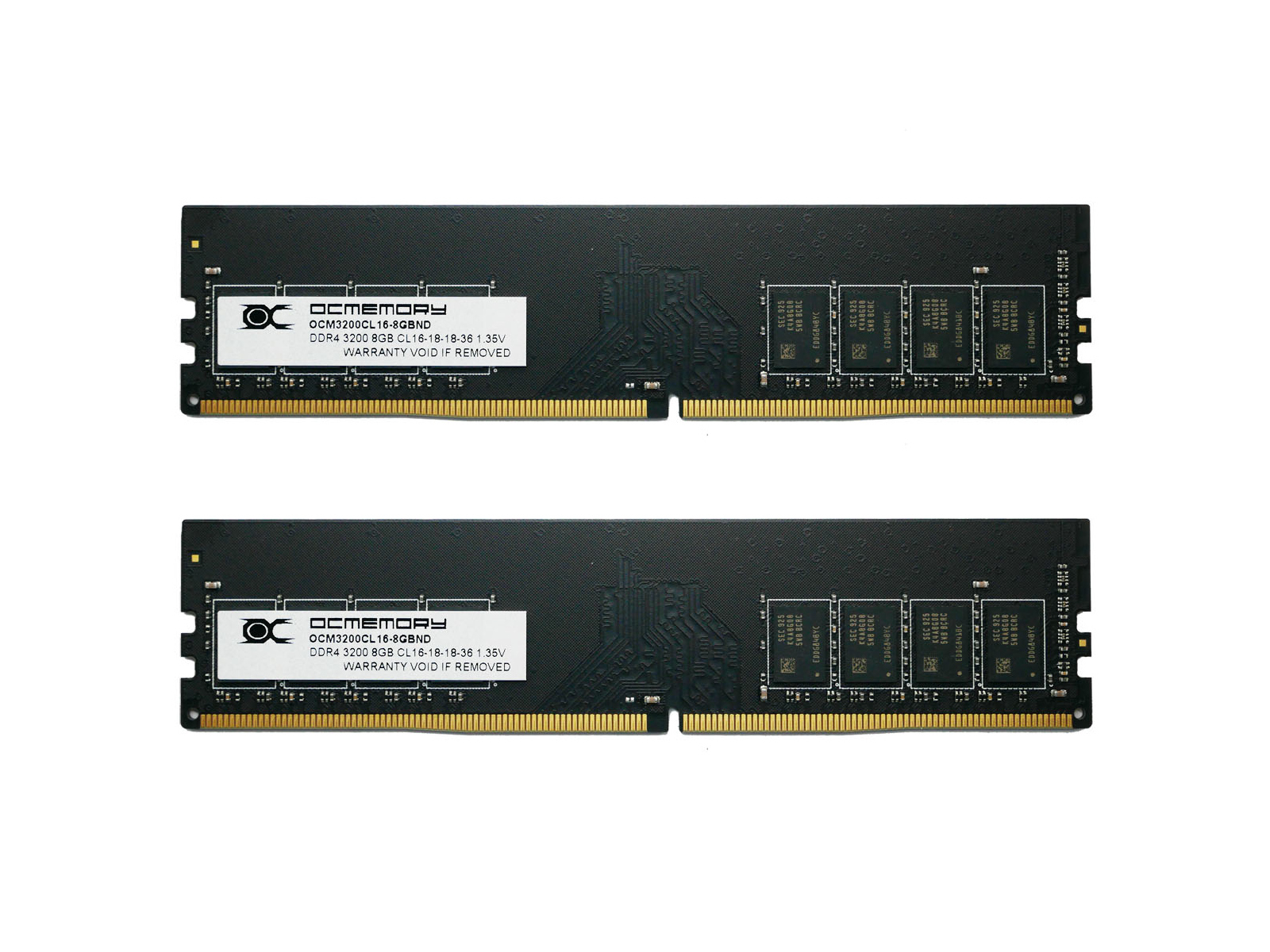 OCMEMORY OCM3200CL16D-16GBND 8gb×4枚 OCMEMORY OCM3200CL16D-16GBND Samsung-B 288pin DDR4-3200 CL16-18-18