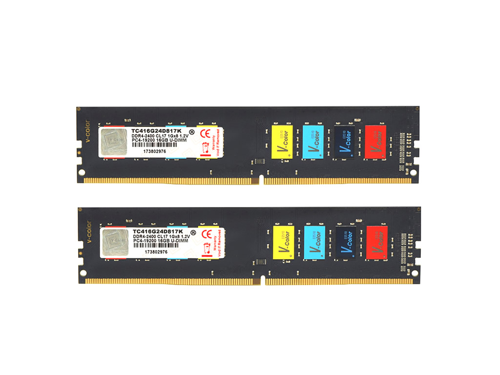 V-Color TC416G24D817K Colorful Colorful 288pin DDR4-2400 CL17 32GB
