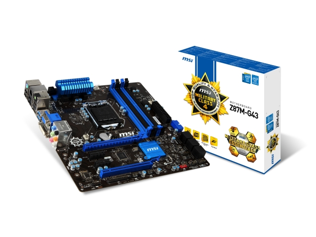MSI Z87M-G43 インテル 8シリーズ LGA1150対応 intel Z87チップセット