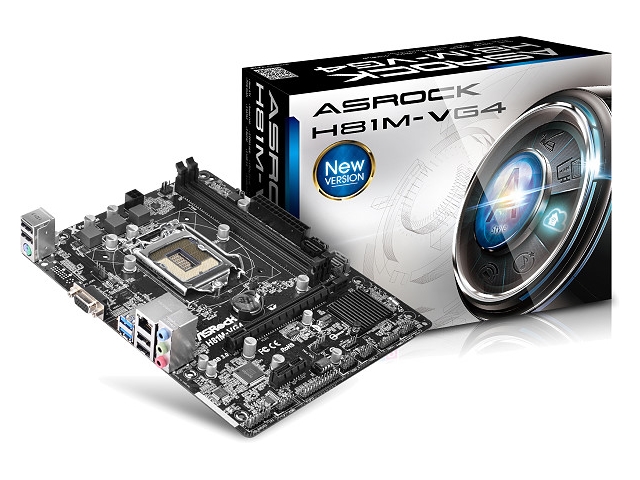ASRock H81M-VG4 インテル 8シリーズ LGA1150対応 intel H81チップ