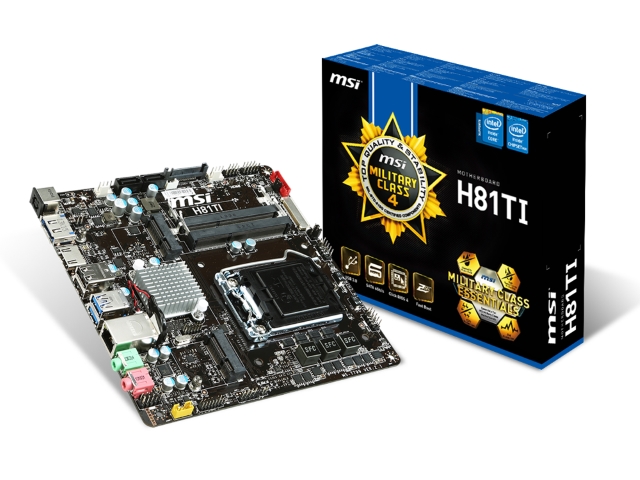 Mini-ITX MSI H81I-S01/i5-4570/8GBセット 動作済 MSI H81TI インテル 8シリーズ LGA1150対応 intel H81チップセット搭載