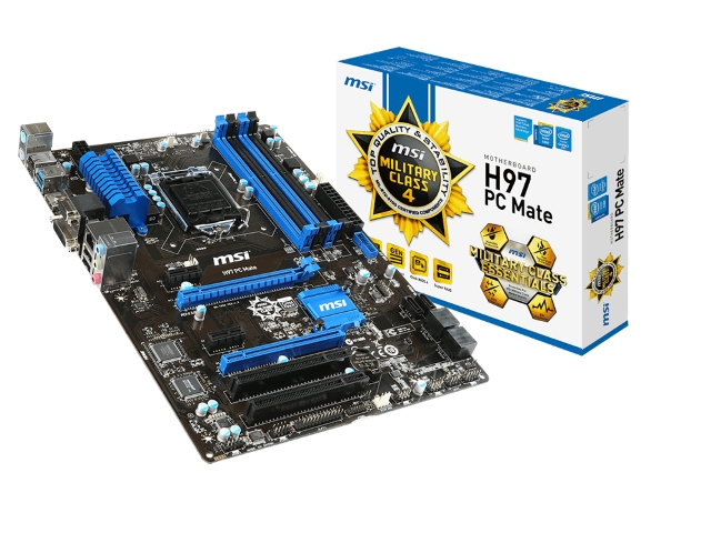 MSI H97 PC Mate インテル 9シリーズ LGA1150対応 intel H97チップ