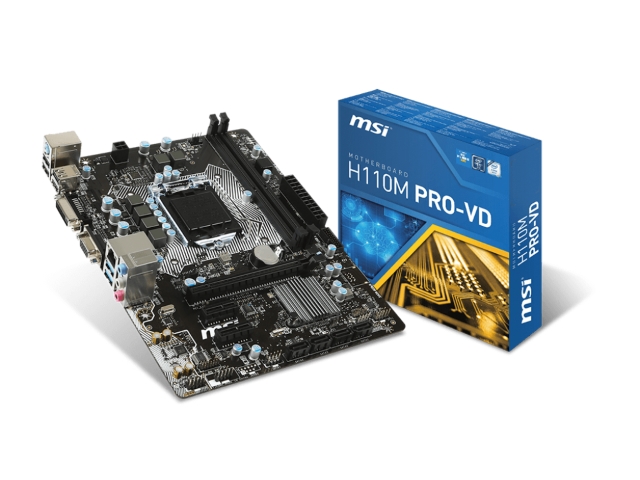 MSI H110M PRO-VD インテル 100シリーズ LGA1151対応 intel H110チップ
