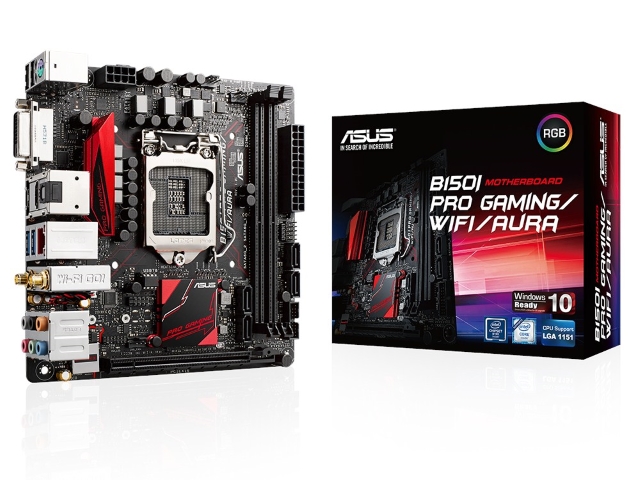 cpu i5 6600 ＋ マザボ b150i Pro gaming/aura ASUS B150I PRO GAMING/WiFi/AURA Intel B150 DDR4 LGA 1151