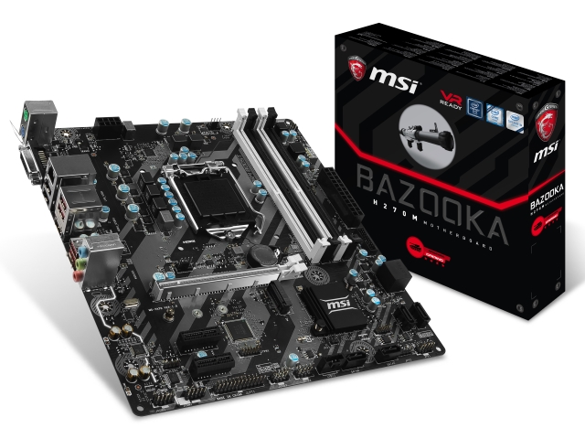 MSI H270M BAZOOKA インテル 200シリーズ LGA1151対応 intel H270