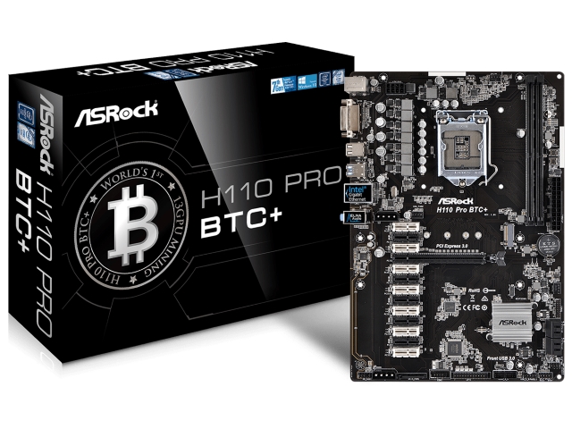 ASRock H110 PRO BTC+ インテル 100シリーズ LGA1151対応 intel H110