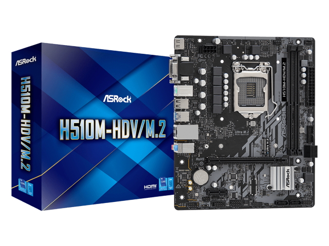 ASRock H510M-HDV/M.2 インテル 500シリーズ LGA1200対応 intel H510