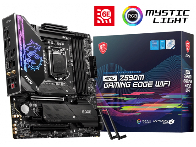 MSI MPG Z590M GAMING EDGE WIFI インテル 500シリーズ LGA1200対応