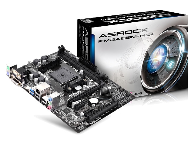 ASRock FM2A88M-HD+ AMD Axxシリーズ Socket FM2+対応 AMD A88Xチップ