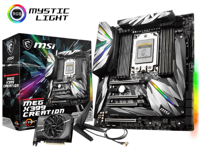 MSI MEG X399 CREATION TR4 マザーボード Amazon | MSI Gaming AMD Ryzen ThreadRipper DDR4 VR対応 HDMI