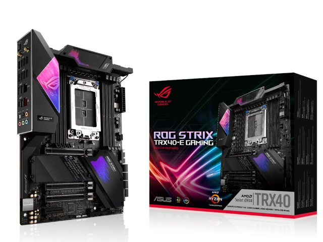 ASUS ROG STRIX TRX40-E GAMING マザーボード ASUS ROG STRIX TRX40-E GAMING AMD TRX40シリーズ Socket sTRX4