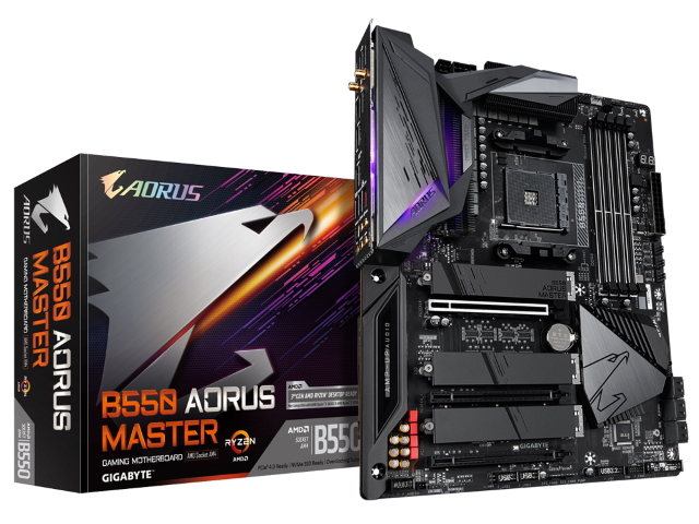 【公式ショップ】 AORUS B550 GIGABYTE MASTER AM4対応 Socket 500シリーズ AMD マザーボード