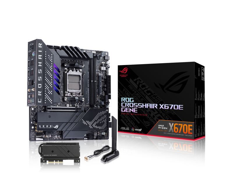 ASUS ROG CROSSHAIR X670E GENE AMD 600シリーズ Socket AM5対応 AMD 