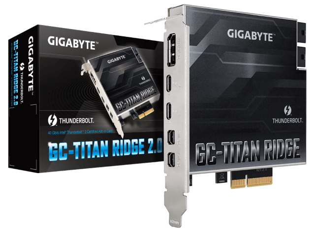 GIGABYTE GC-TITAN RIDGE 2.0 新品 GIGABYTE GC-TITAN RIDGE (rev. 2.0) GIGABYTE製intel 400シリーズ