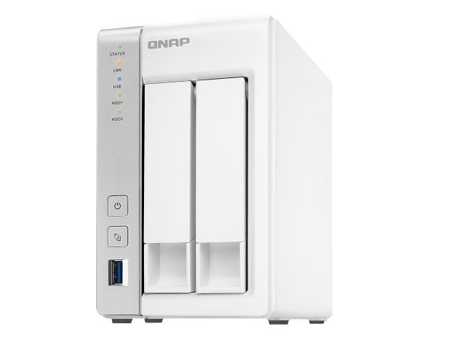再値下【中古美品】QNAP NAS TS-231P＆WD Red 3TB×2付属 QNAP TS-231P TS-x31Pシリーズ SOHO向けの高性能で安価な2ベイNAS
