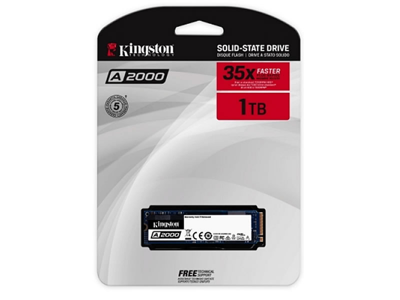 Kingston SA2000M8/1000G A2000 M.2 2280 PCIe NVMe Gen 3.0 x4