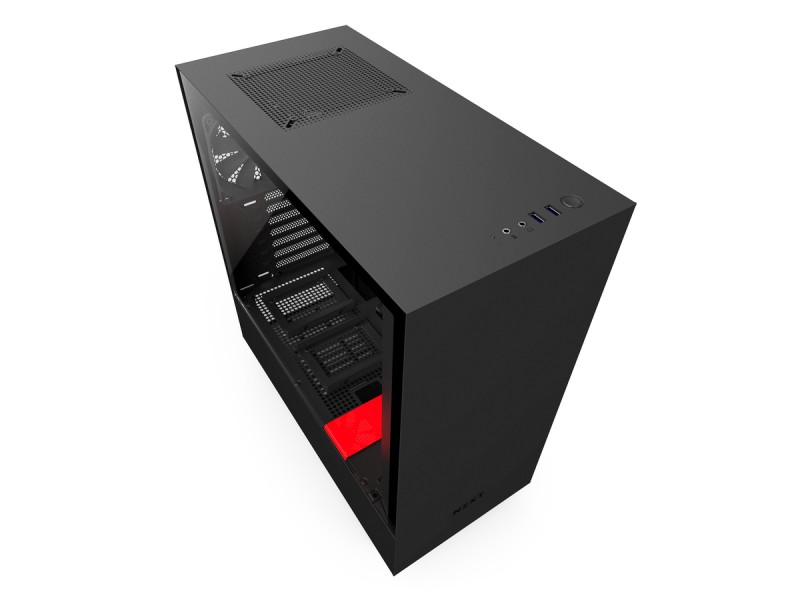NZXT H500 CA-H500B-BR [マットブラック+レッド] NZXT H500 マットブラック+レッド H500 - 製品詳細 | パソコンSHOP