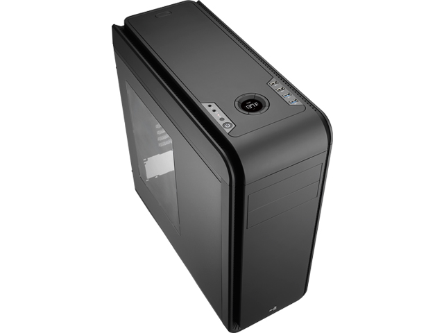 Aerocool DS 200 Window Black DS 200 黒 ATX対応 マルチファン