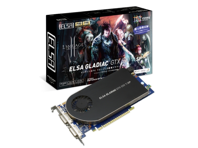 ELSA GLADIAC GTX 550 Ti SP 1GB NCJapan10周年記念特別版 GD550