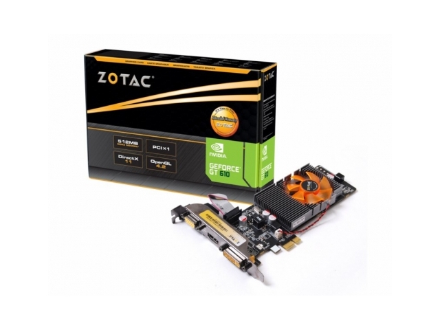 ZOTAC ZT-60605-10L (ZOTAC GeForce GT 610 PCIx1) GeForce GT 610 1GB