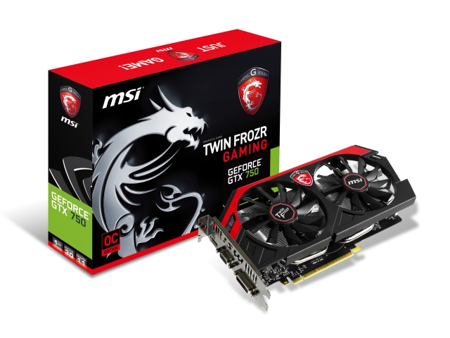 MSI N750 TF 1GD5/OC Twin Frozr GeForce GTX 750 1GB 128-bit GDDR5