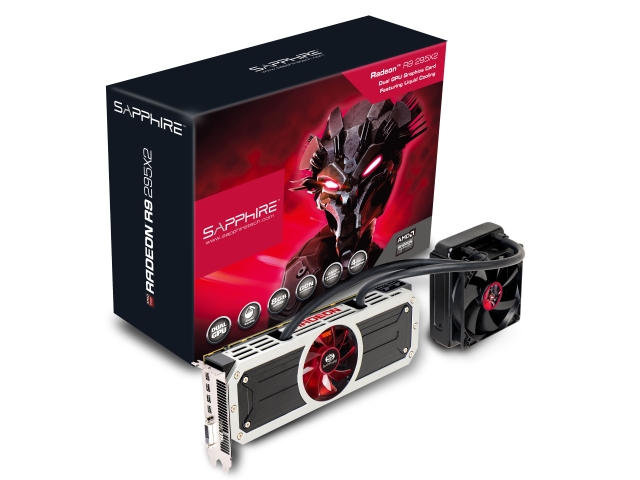 SAPPHIRE R9 295X2 8G GDDR5 PCI-E DVI-D / QUAD MINI DP BOX (21234