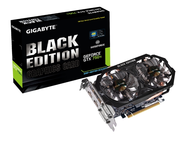 GIGABYTE GV-N75TWF2BK-2GI WINDFORCE GeForce GTX 750 Ti 2GB 128-bit