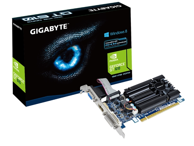 GIGABYTE GV-N610-1GI GeForce GT 610 1GB 64-bit DDR3 PCI Express