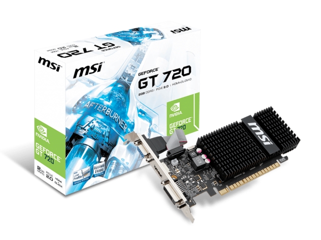 MSI N720-2GD3HLP GeForce GT 720 2GB 64-bit DDR3 PCI Express対応