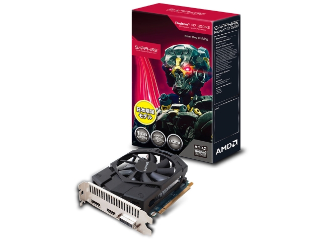 SAPPHIRE R7 250XE 1G GDDR5 PCI-E HDMI/DVI-I/DP BOX (11229-08-20G