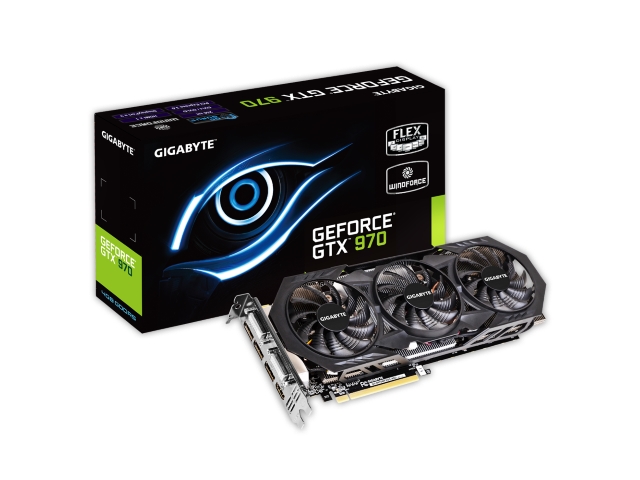 GIGABYTE GV-N970WF3OC-4GD WINDFORCE GeForce GTX 970 4GB 256-bit