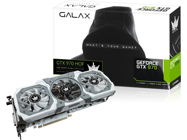 GALAX GF PGTX970/4GD5 HOF GALAX HOF GeForce GTX 970 4GB 256-bit