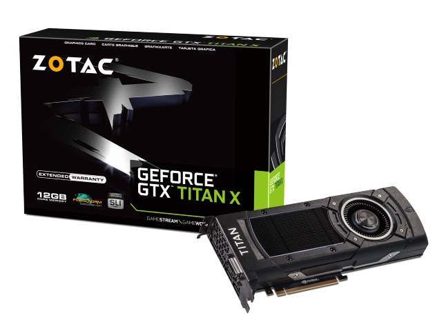 Geforce GTX Titan X（ジャンク） ZOTAC ZT-90401-10P (ZOTAC GeForce GTX TITAN X) GeForce GTX TITAN X