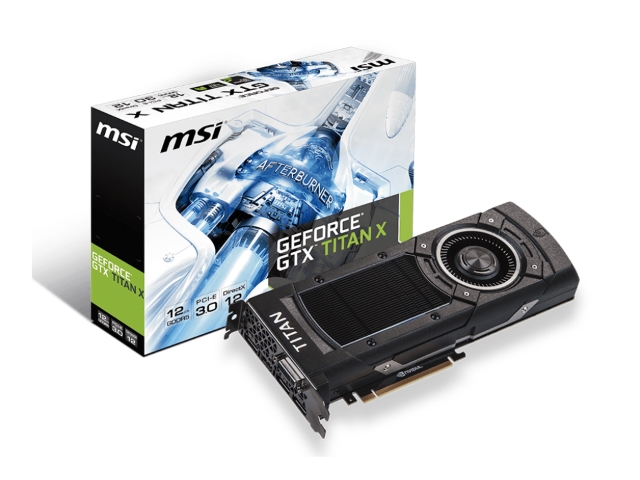 MSI NTITAN X 12GD5 GeForce GTX TITAN X 12GB 384-bit GDDR5 PCI