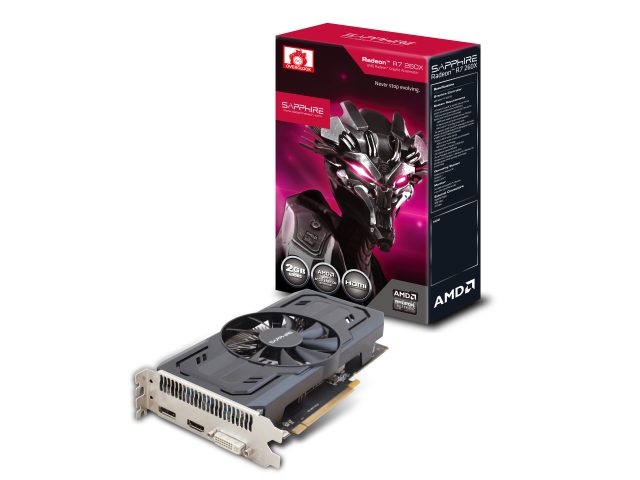 SAPPHIRE R7 260X 2G GDDR5 PCI-E HDMI/DVI-I/DP OC iCAFE GAMING BOX