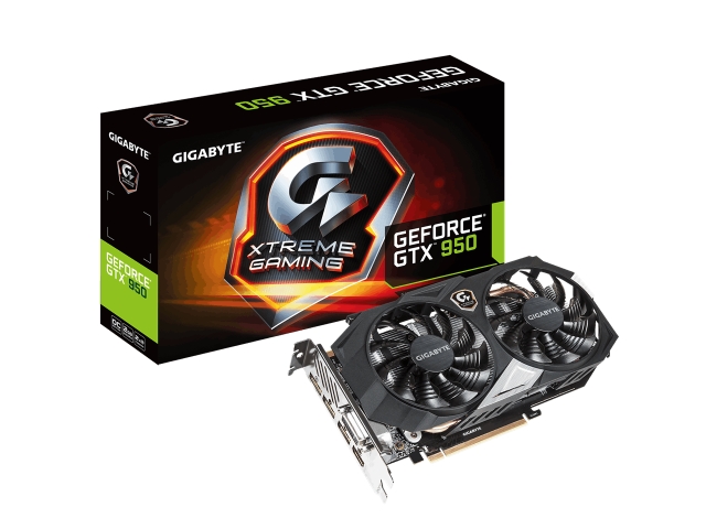 GIGABYTE GV-N950XTREME-2GD WINDFORCE GeForce GTX 950 2GB 128-bit