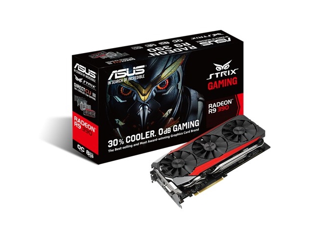 ASUS STRIX-R9390-DC3OC-8GD5-GAMING DirectCU RADEON R9 390 8GB 512