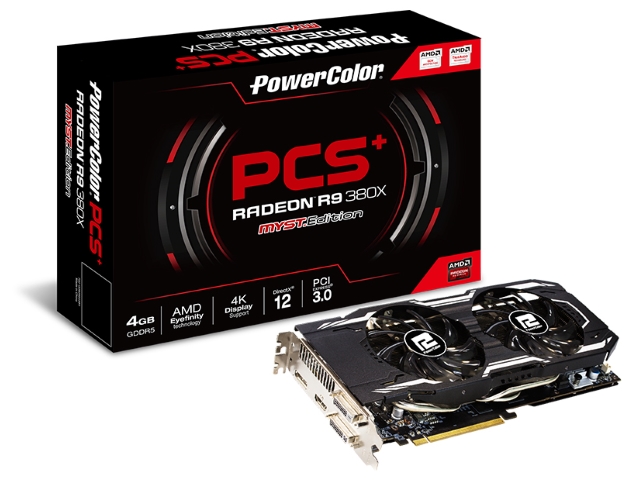 PowerColor PCS+ R9 380X 4GB GDDR5 (AXR9 380X 4GBD5-PPDHE) PCS+ 
