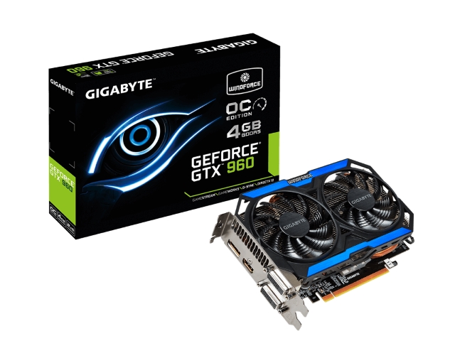 GIGABYTE GV-N960OC-4GD WINDFORCE GeForce GTX 960 4GB 128-bit GDDR5