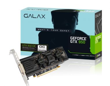 GALAX GF PGTX950-OC-LP/2GD5 ZERO GeForce GTX 950 2GB 128-bit GDDR5